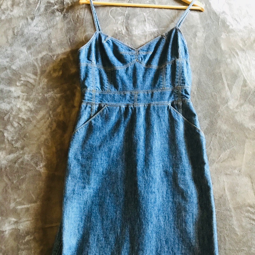 VINTAGE denim Marc Jacobs midi dress